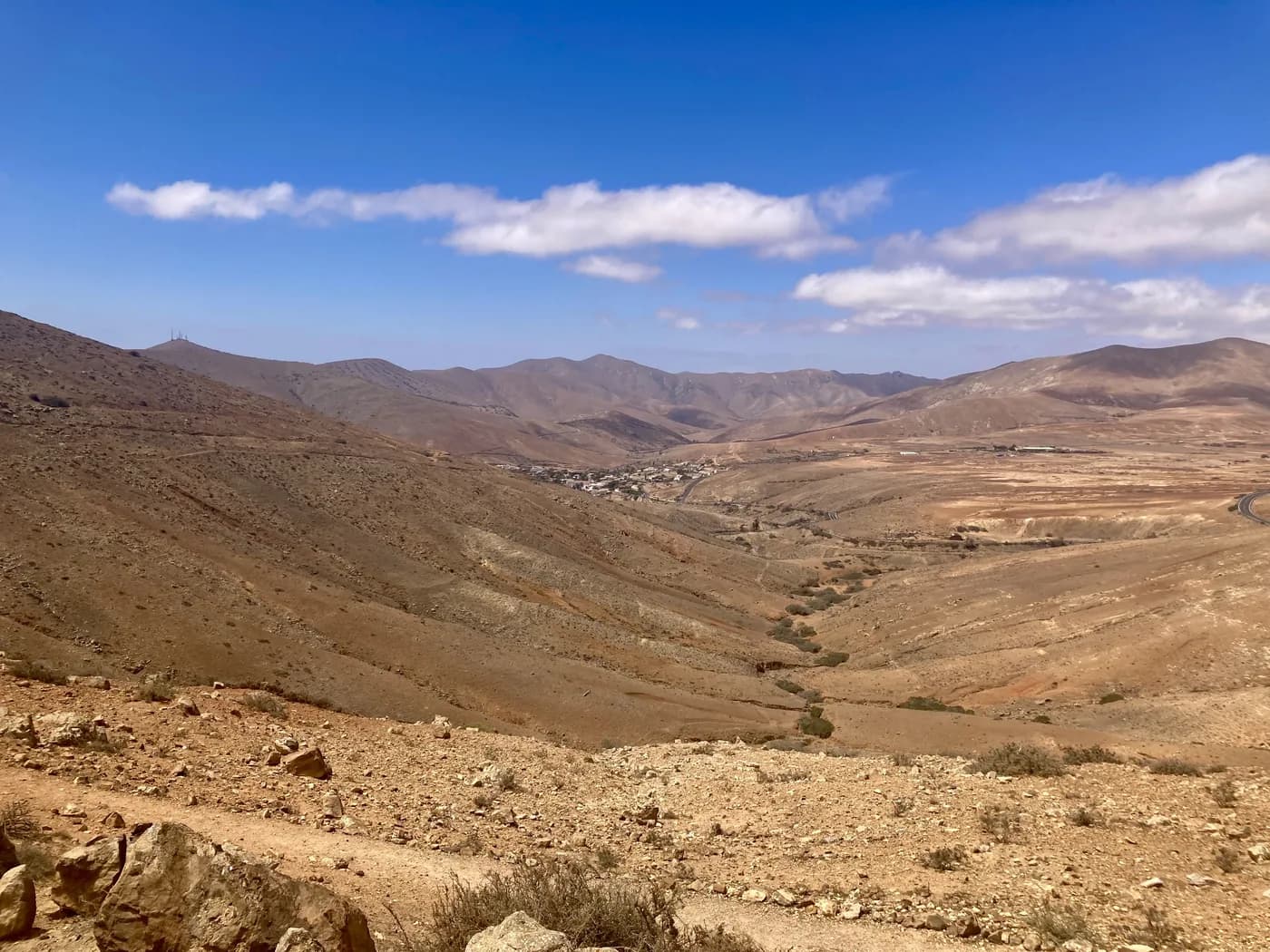 Vue sur la vallée de Betancuria depuis le mirador de Morro Velosa, Fuerteventura