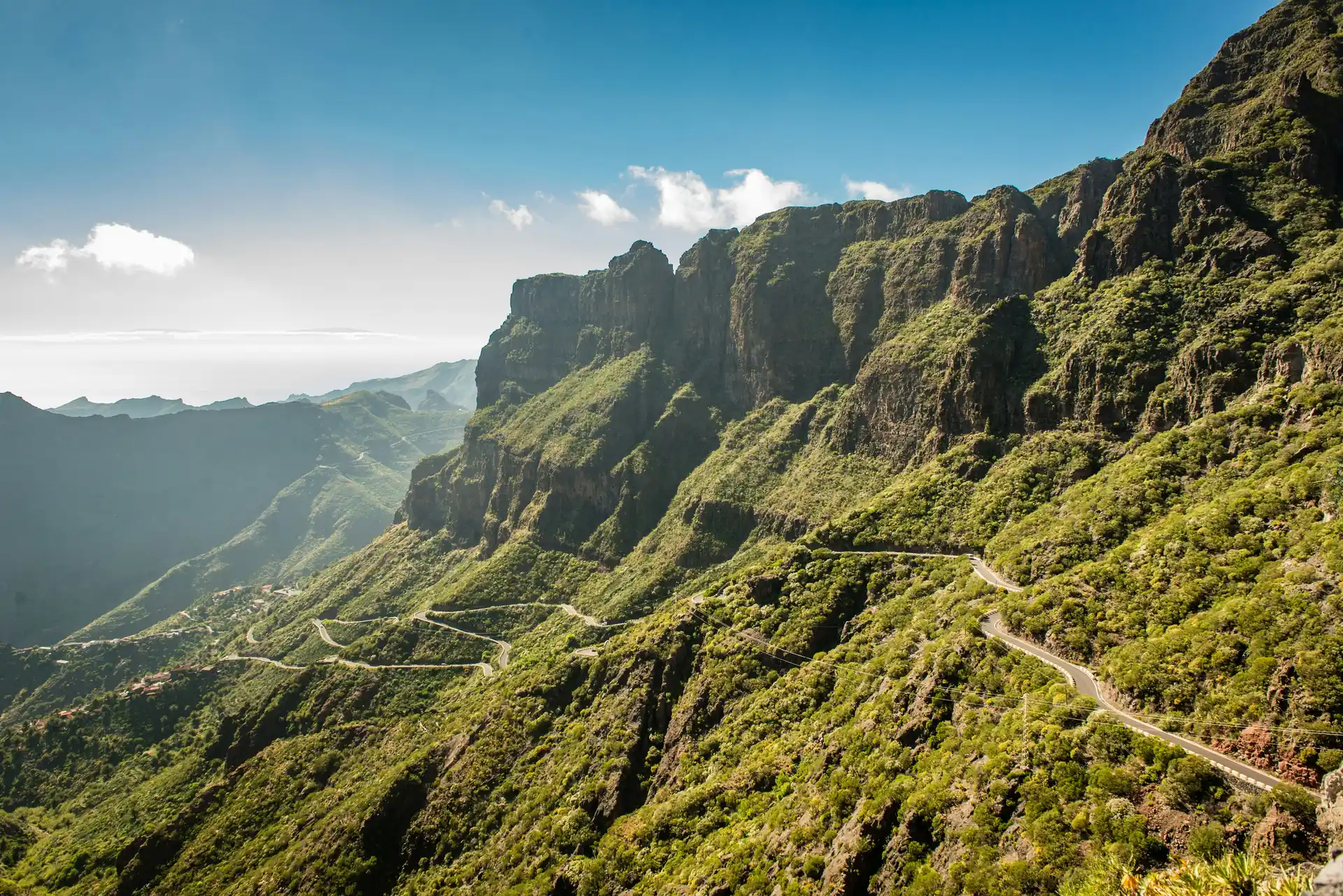 Weg am Grund der Masca-Schlucht, tiefer Barranco im Teno-Massiv, Teneriffa
