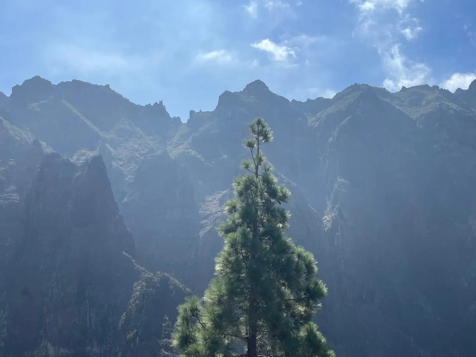 Crêtes rocheuses du massif du Teno vues depuis le sentier de Masca, Tenerife