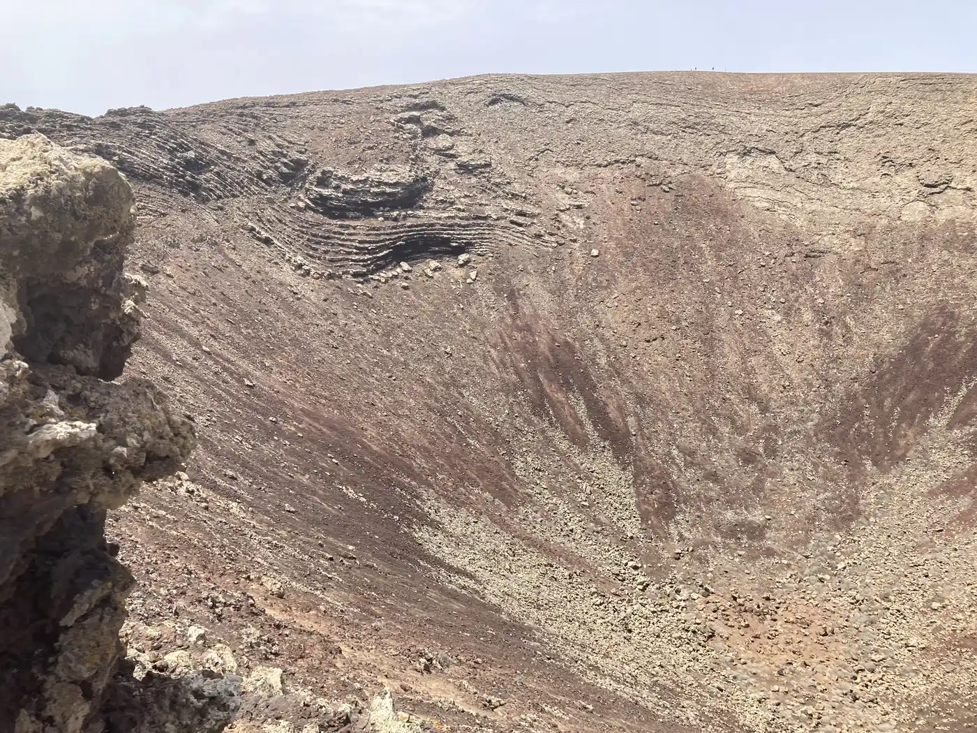The Calderón Hondo volcanic crater, near Lajares, Fuerteventura