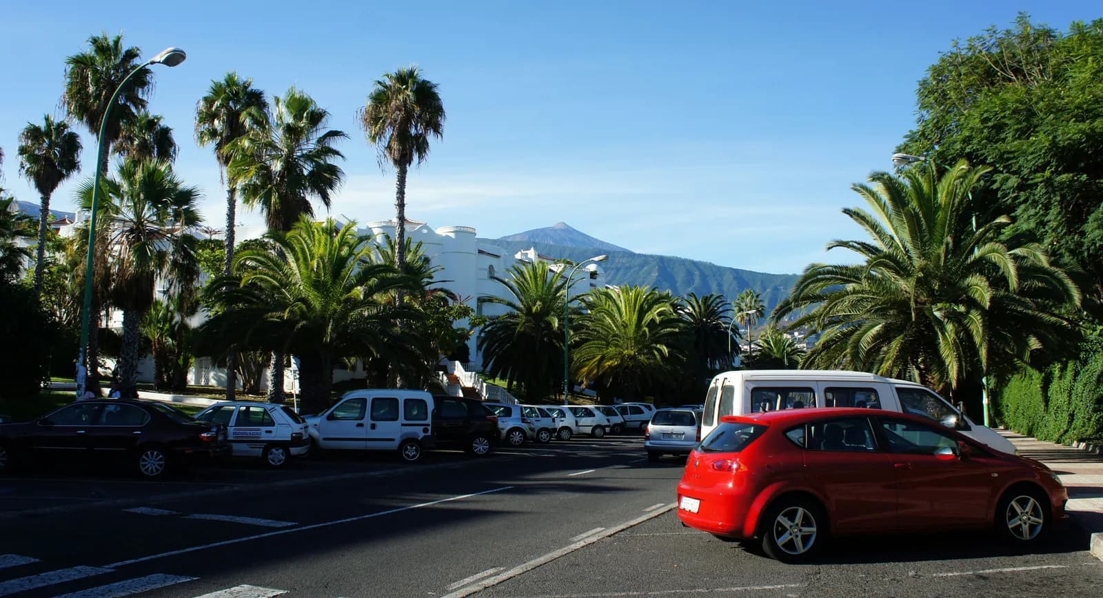 Seafront and centre of Puerto de la Cruz, a resort in northern Tenerife